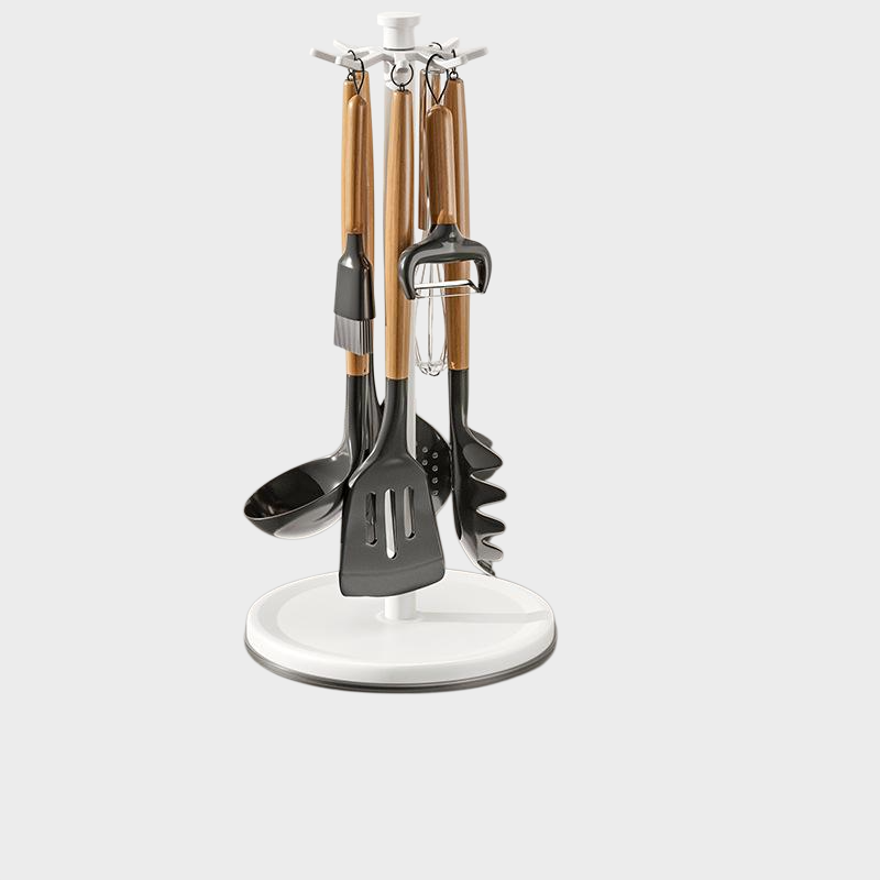 주방 회전 주걱대 숟가락 삽대 다기능 조리대 수납 걸이형 주방용품 배수구 받침대