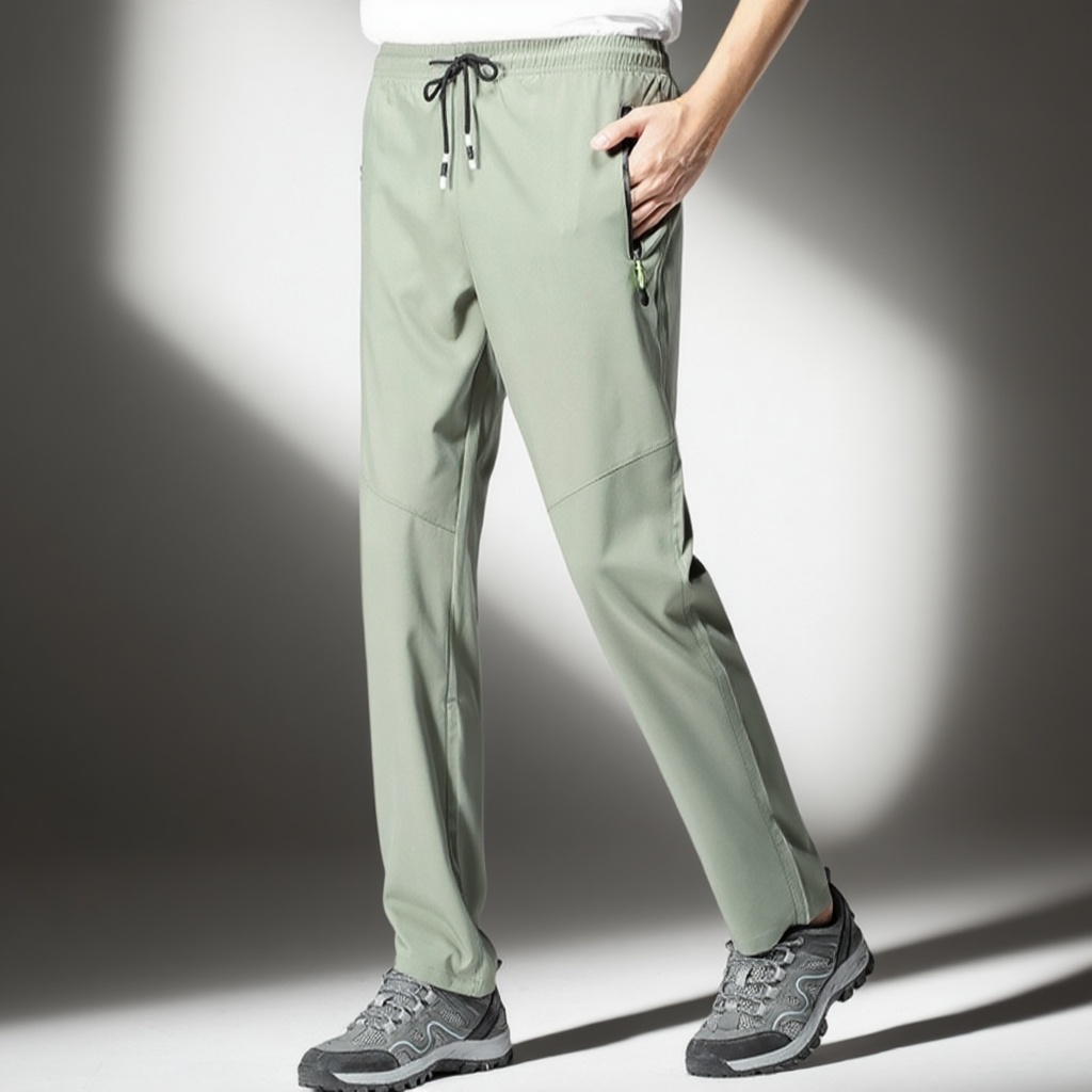 夏の速乾パンツ 通気性の良い軽量パンツ 四方に伸縮性のあるゴムウエスト アウトドア防水バギーパンツ