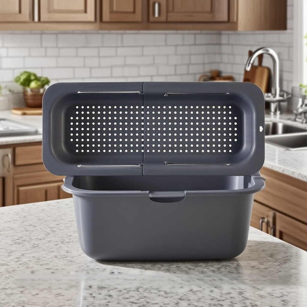 이중 신축 주방 세숫대야 물바구니