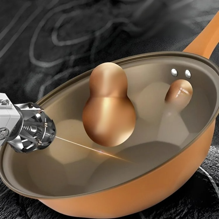 مقلاة ضغط مع طبقة التيتانيوم غير اللاصقة 