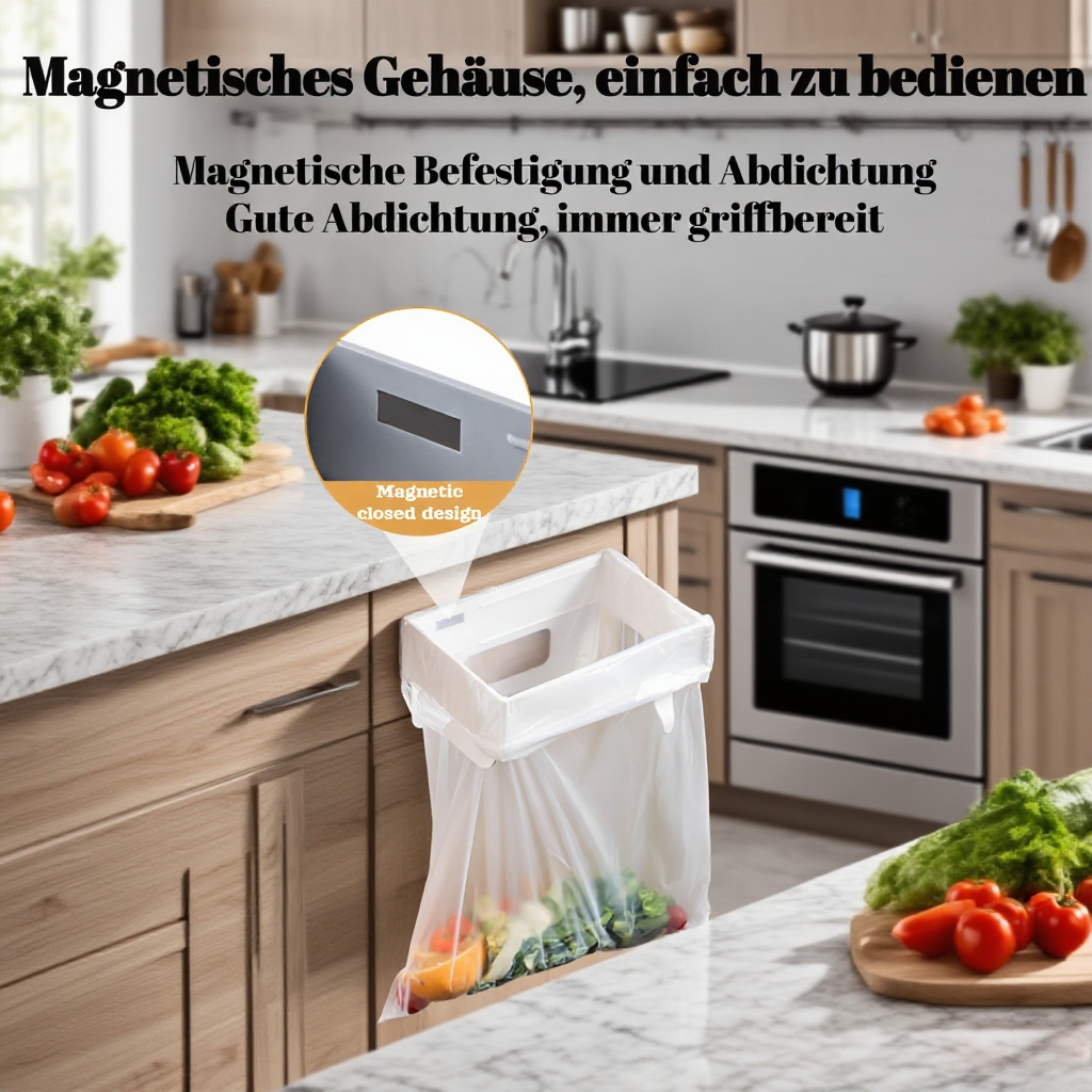 Platzsparender Mülleimer für Haushaltsabfälle