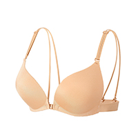 Sujetador con broche delantero y espalda bonita