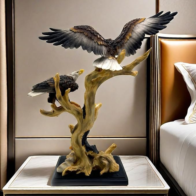 16.3 인치 (약 41.9 cm) 독수리 동상 수지 독수리 조각 frgurine 선물 홈 장식
