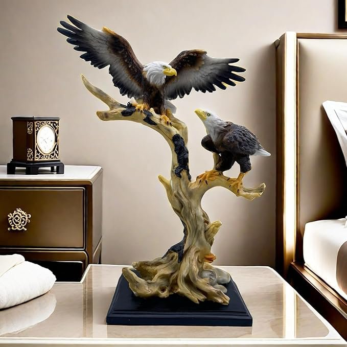 16.3 인치 (약 41.9 cm) 독수리 동상 수지 독수리 조각 frgurine 선물 홈 장식