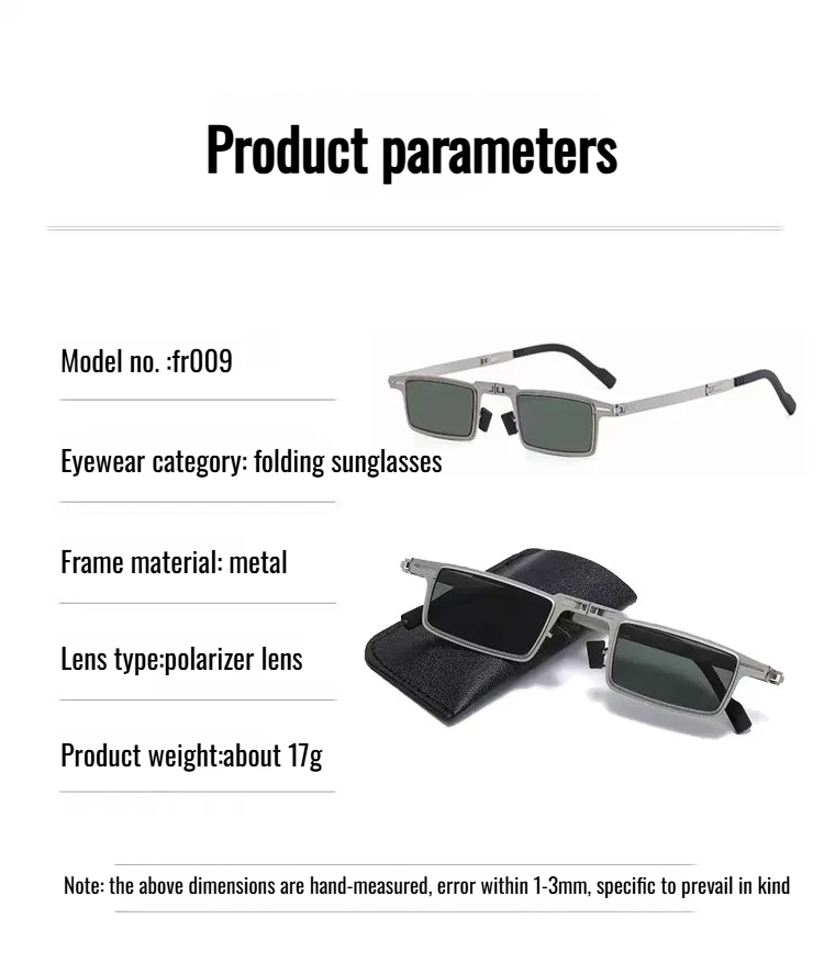 Screwless design summer sunglasses for men