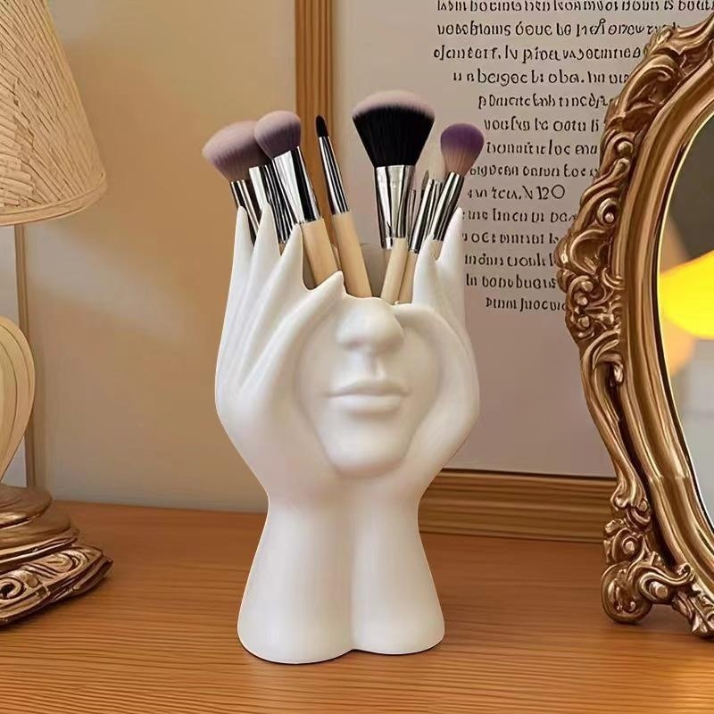 Human body art modeling office supplies desktop multifunctional storage pen holder makeup brush hold