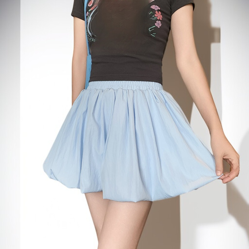 하이웨이스트 슬림 버드 스커트