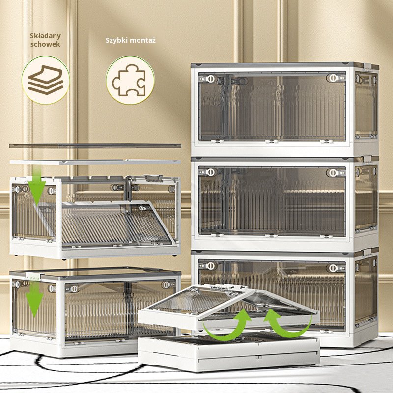 Zagęszczony plastikowy składany schowek na garderobę, kołdra, pudełko do przechowywania zabawek, boc