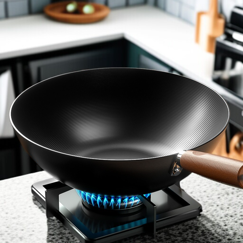 가정용 논스틱 무코팅 인덕션 전용 볶음팬 플랫 1인용 건강 미니 볶음팬