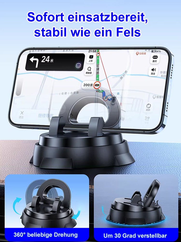 Intelligente Saugnapf-Multifunktionskonsole mit Navigations-Handyhalterung