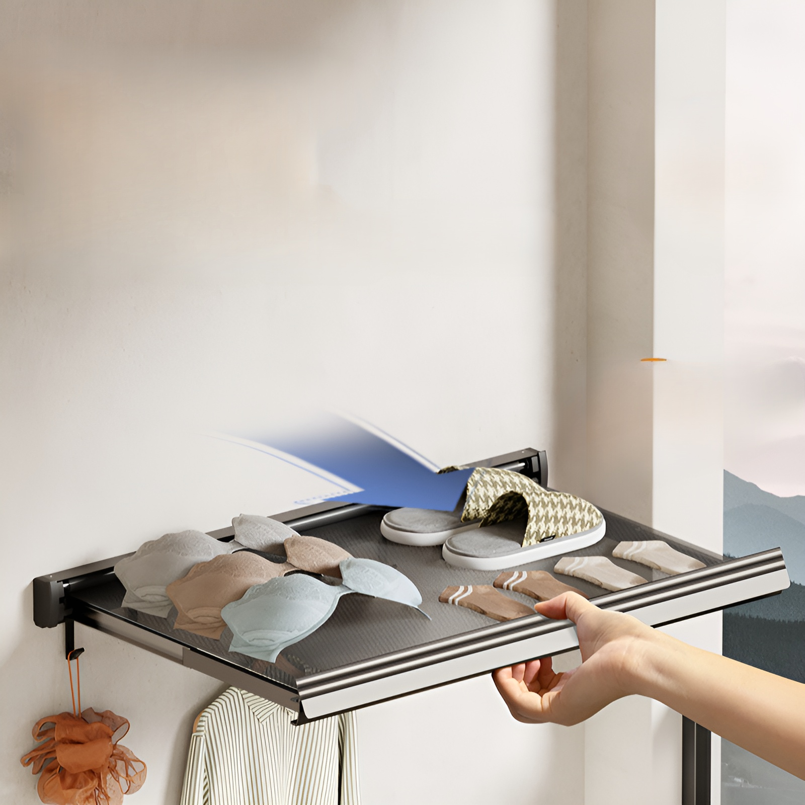 빨판 접기 빨래망