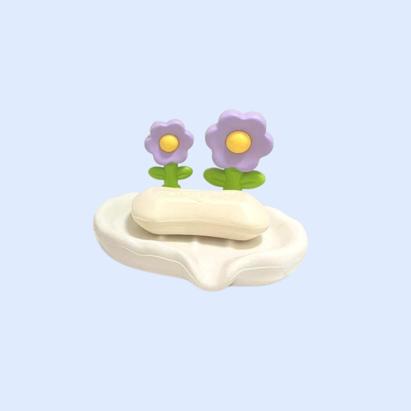 ノンパンチ可愛い花柄石鹸箱