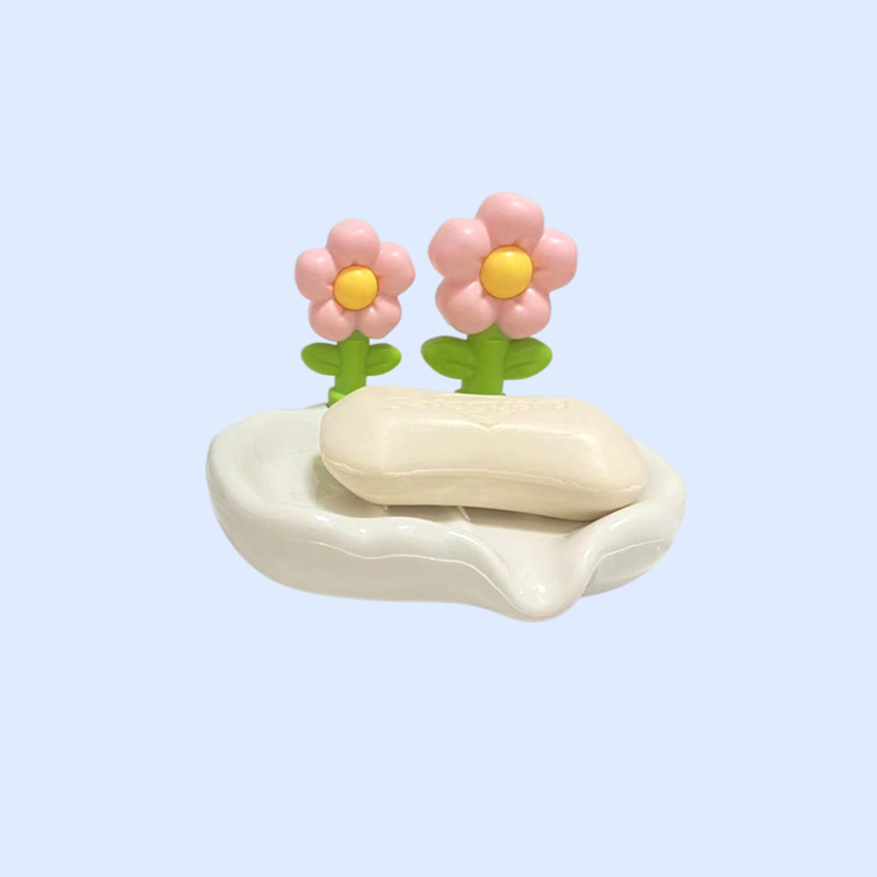 ノンパンチ可愛い花柄石鹸箱