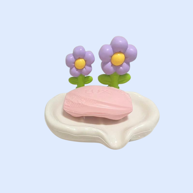 ノンパンチ可愛い花柄石鹸箱