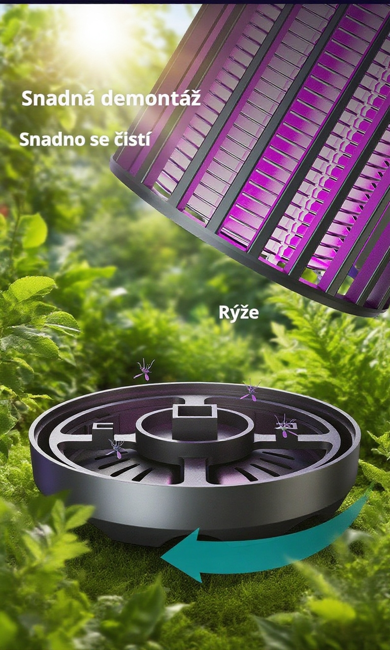 Moderní a kompaktní design lapače komárů