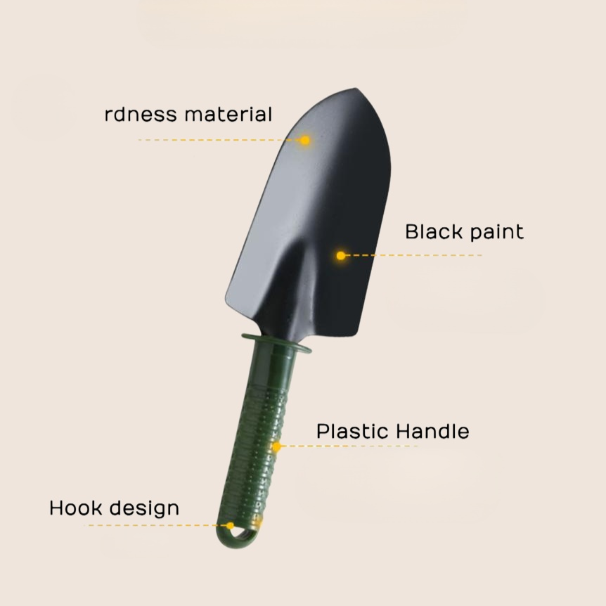 Garden multifunctional soil turning tool shovel set