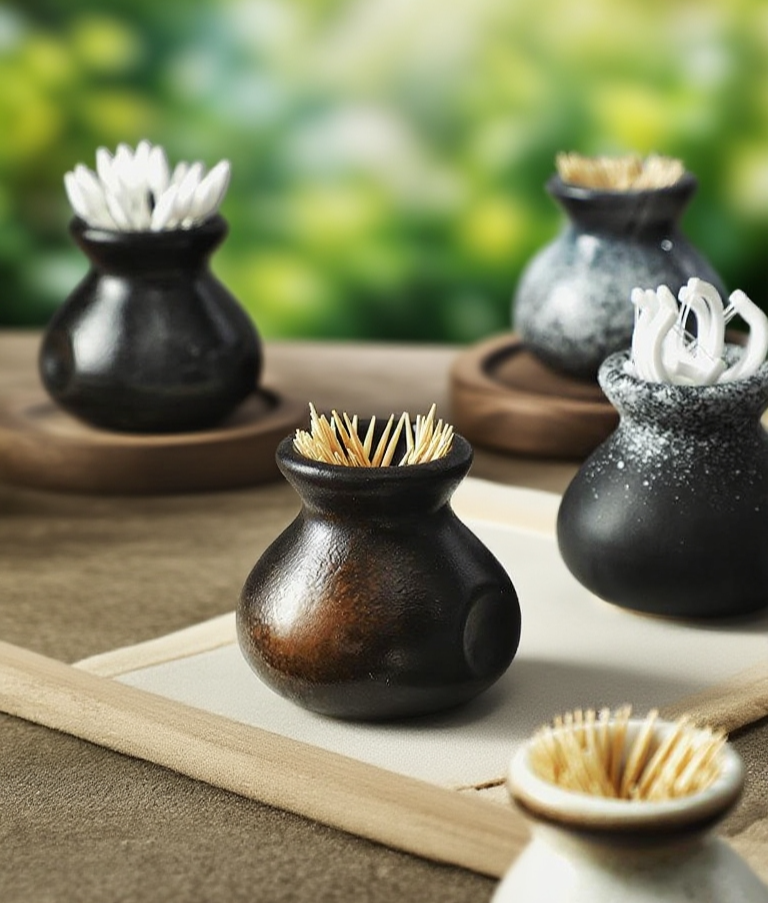 個性陶瓷牙籤收納盒產品展示