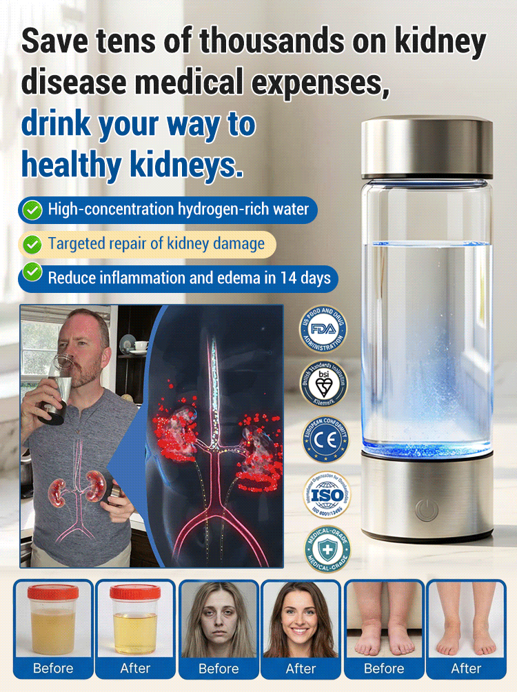"Complete Cure for Kidney Disease" Kidney Care Hydrogen-Rich Water Cup