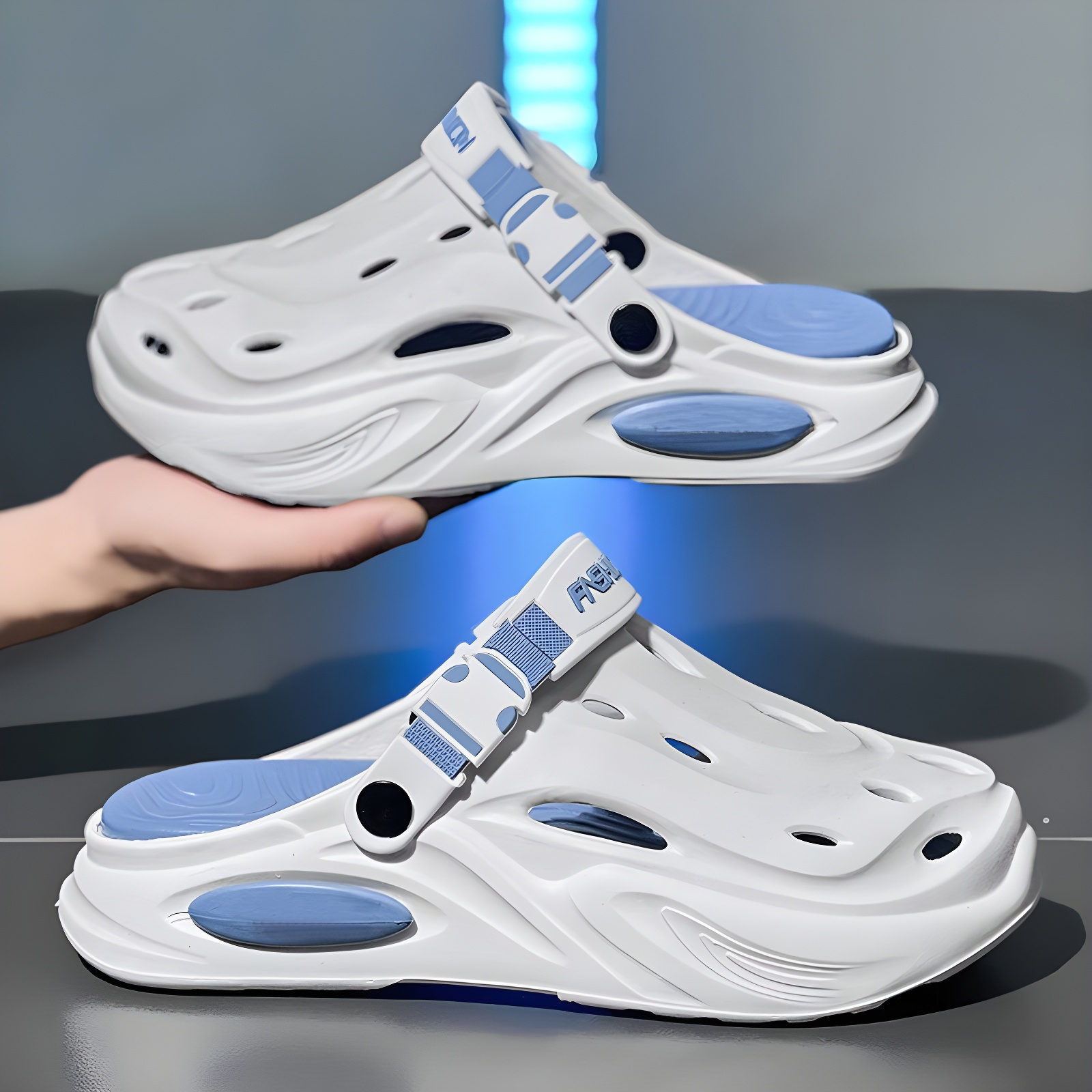 夏のメンズホールシューズメンズスポーツシューズホームアウトドア厚底サンダル高級滑り止めスリッパメンズサンダル