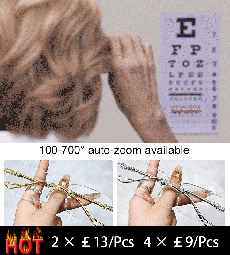 Intelligent varifocal anti-blue light anti-fatigue HD presbyopia glasses