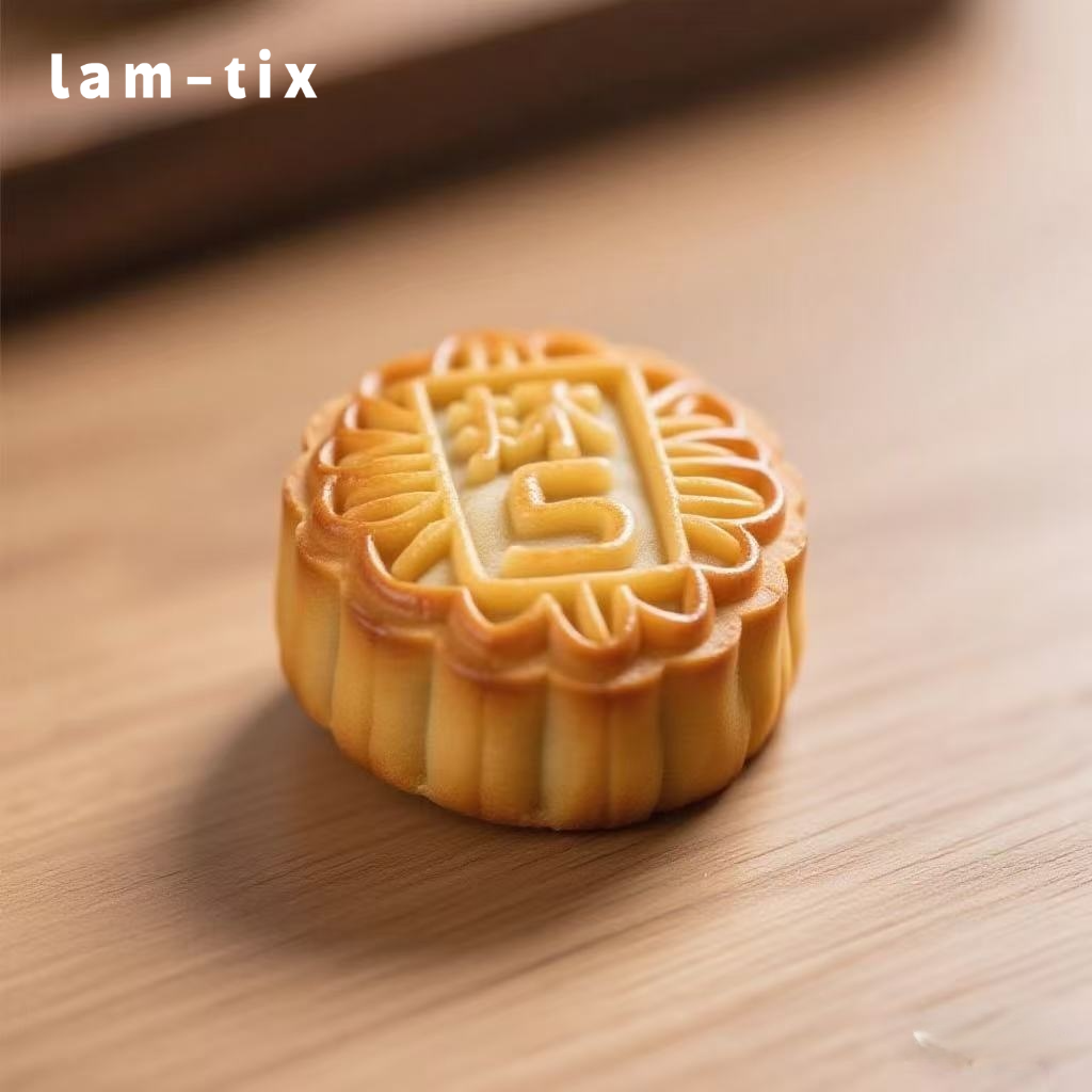 Mooncake με πάστα σπόρων λωτού και κρόκο αυγού