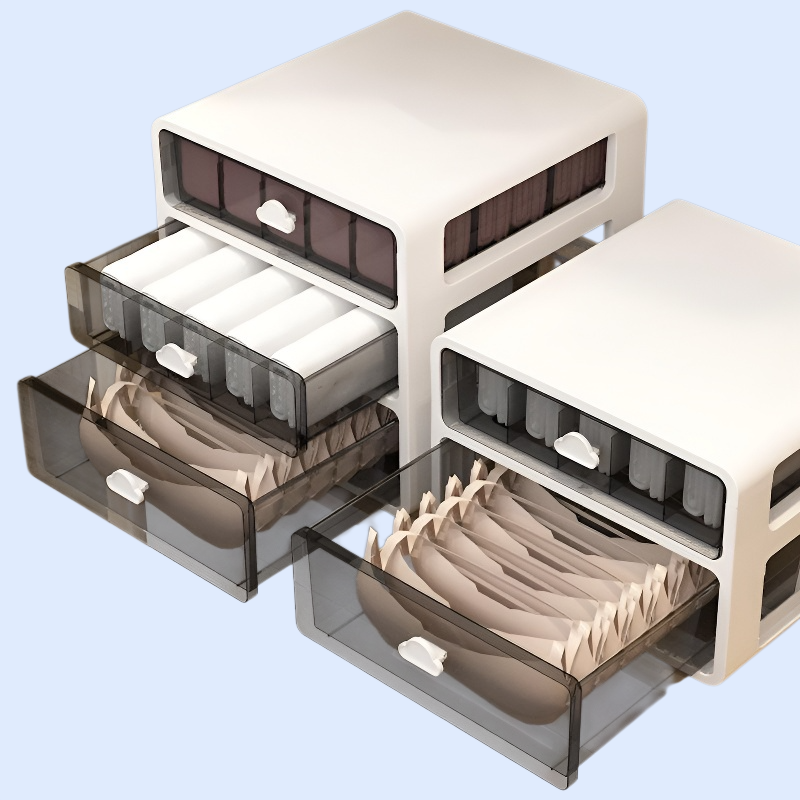 صندوق تخزين الملابس الداخلية بنظام الأدراج لتنظيم خزانة الملابس المنزلية