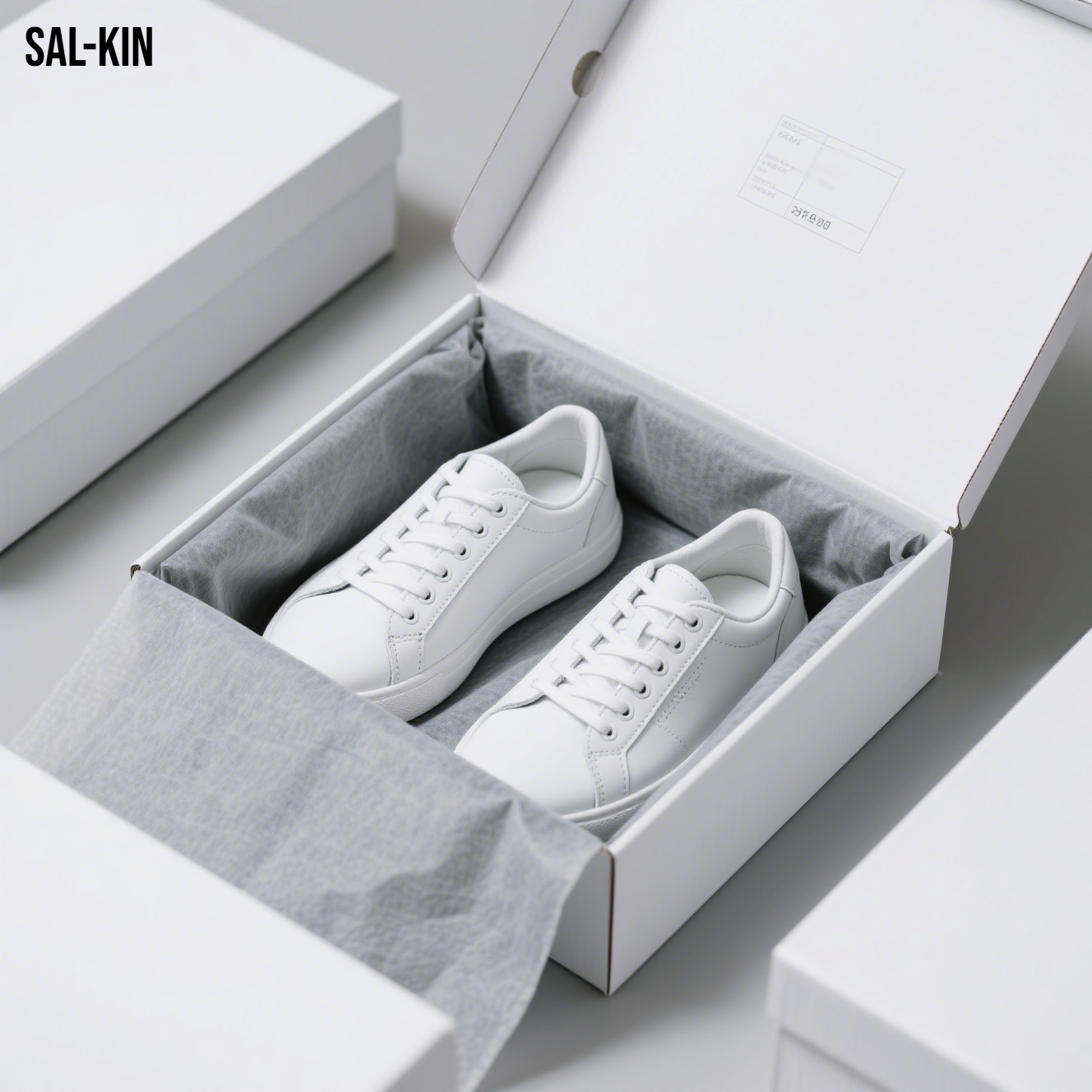 화이트 스니커즈 측면 디자인