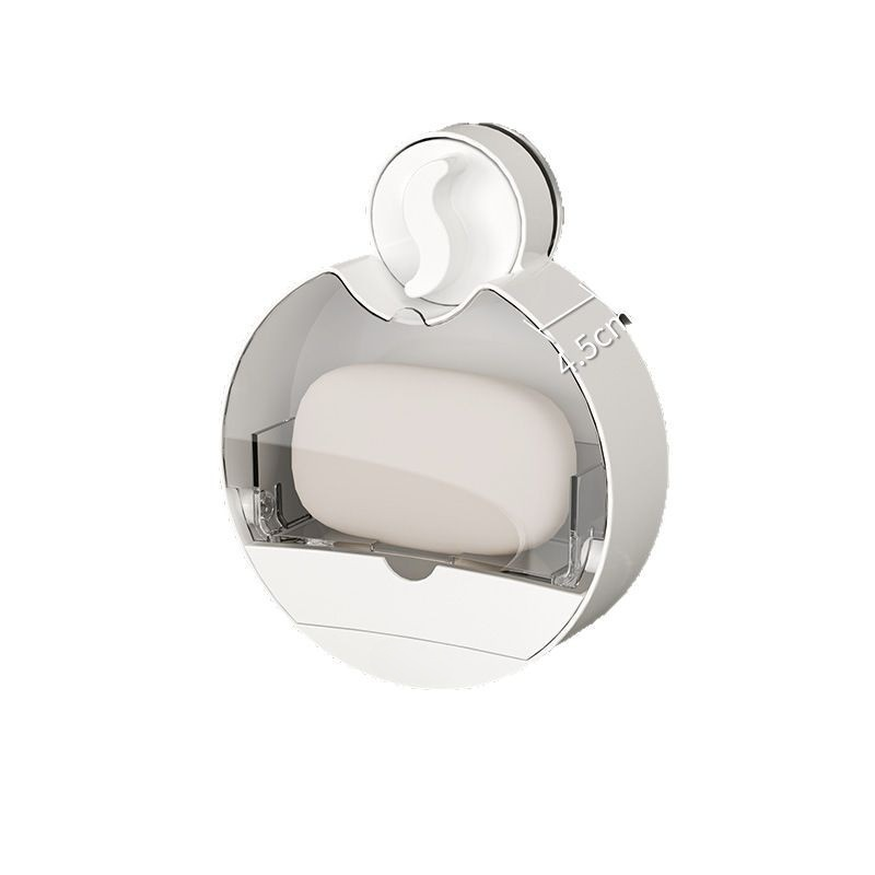 가정용비누케이스 벽걸이 펀치프리 선반 욕실 빨판 플립비누케이스 물빠짐 수납비누케이스