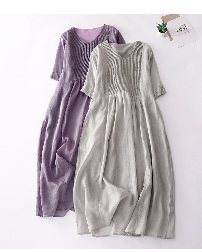 オーガンザ素材の涼しげなロングスカート