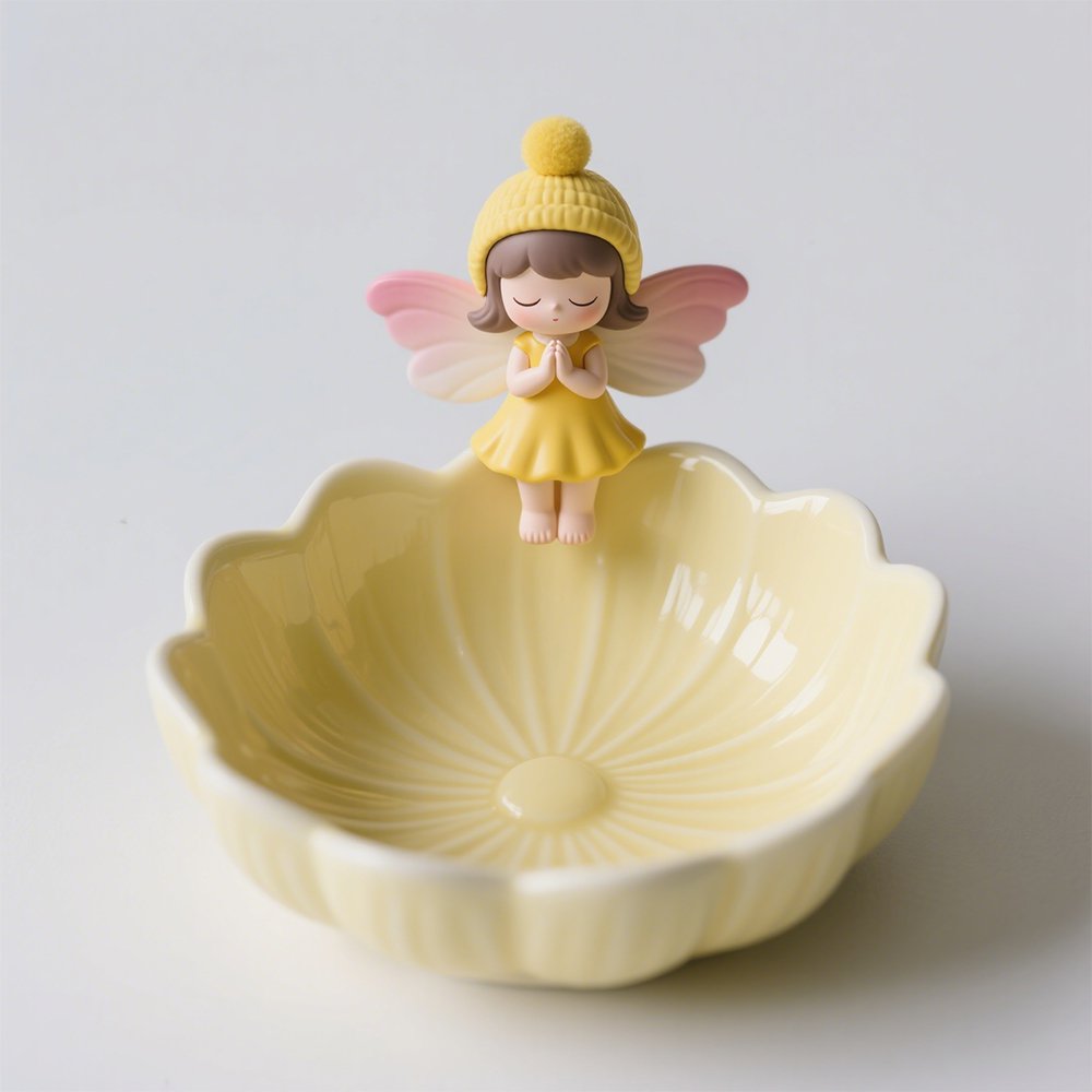 Keramik-Elfen-Ornamente für den Eingangsbereich