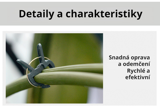 Balení zahradních upevňovacích klipů