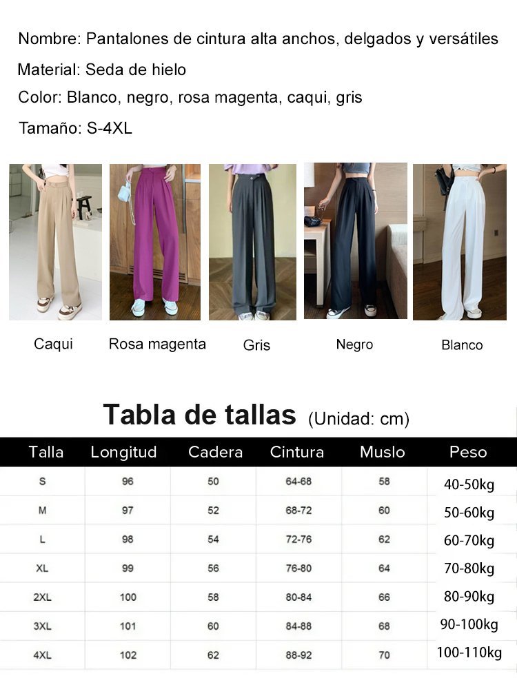 Pantalones anchos y de cintura alta, versátiles y favorecedores para la figura