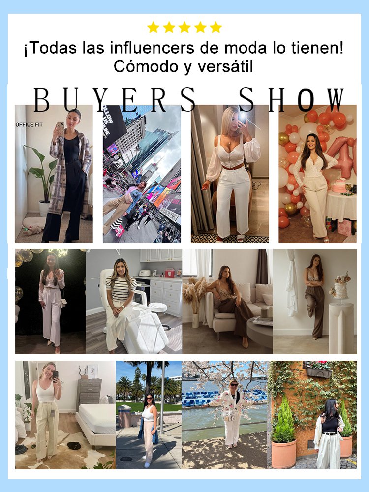 Pantalones anchos y de cintura alta, versátiles y favorecedores para la figura