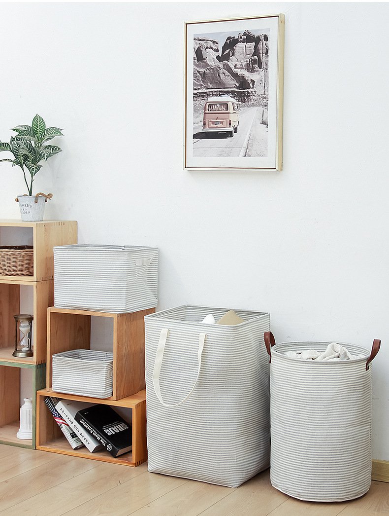 튼튼한 손잡이의 세탁 바구니 디테일