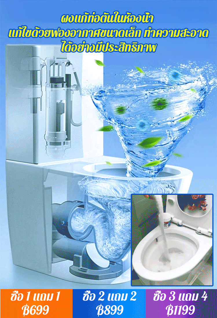 ผงแก้ท่ออุดตันพลังแรง