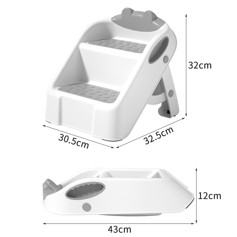 아기 접이식 세면대 발받침 미끄럼방지 계단밟기 발받침 세면대 변기 발받침 신기