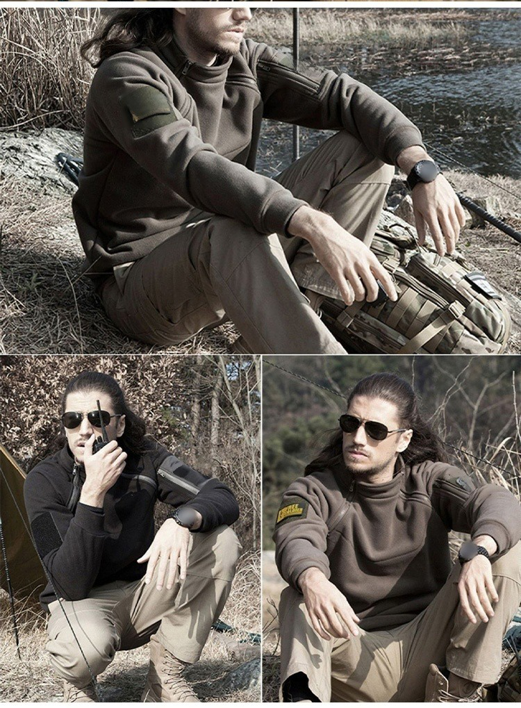 도톰 플리스 풀오버