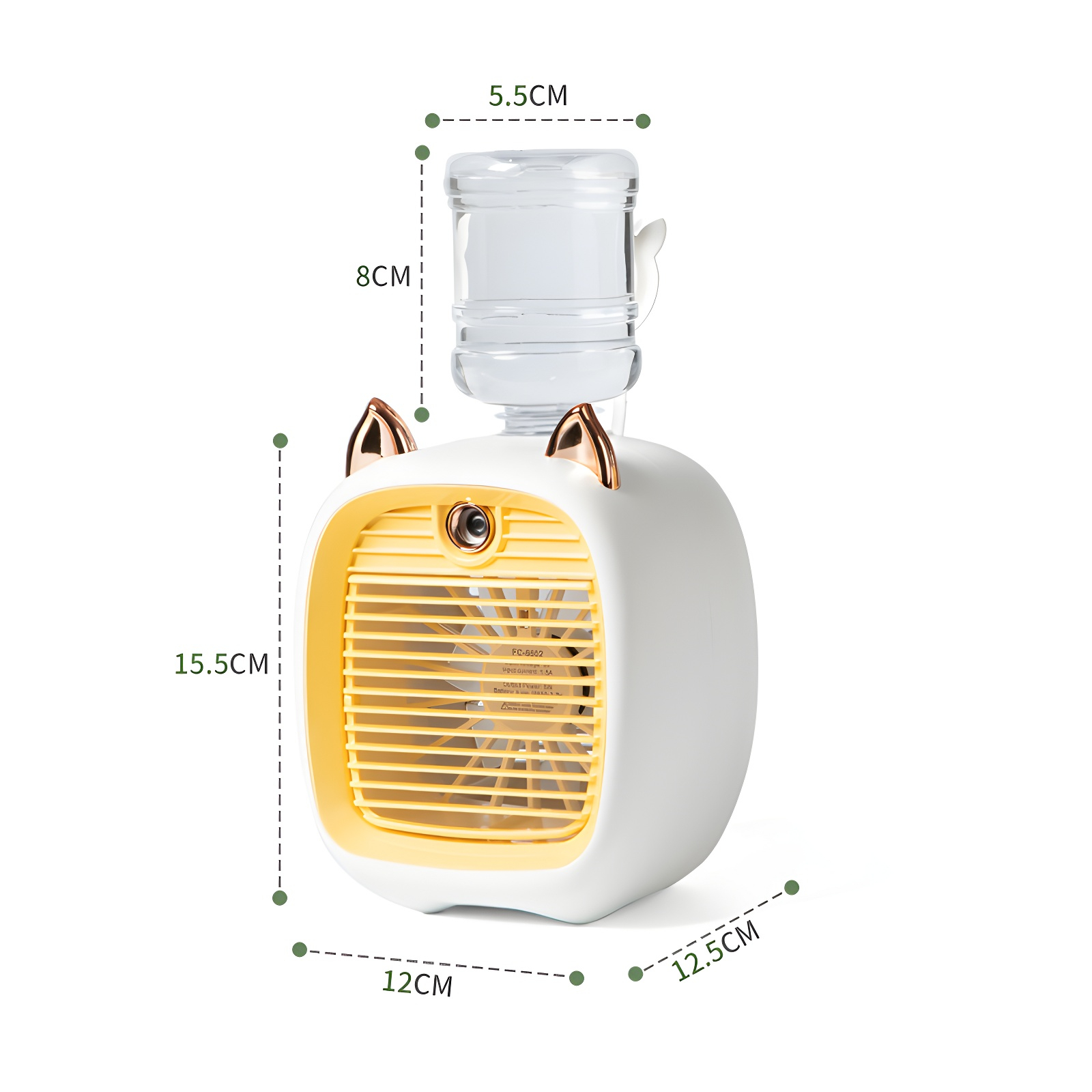 クリエイティブな小さなキツネの加湿スプレー冷却ファン家庭用デスクトップ小型ファンスプレーファン