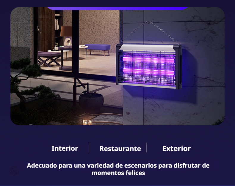 Lámpara antimosquitos de alta eficiencia para el hogar