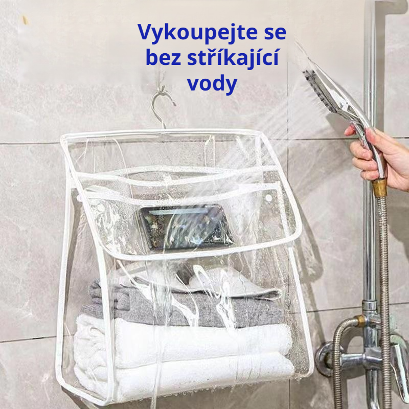  Průhledná voděodolná závěsná koupelnová taška na skladování pro studenty do kolejí