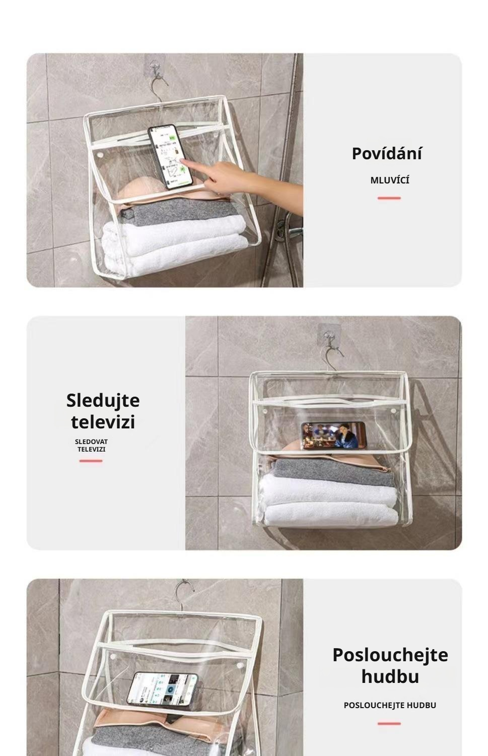 Organizér do koupelny pro studentské koleje