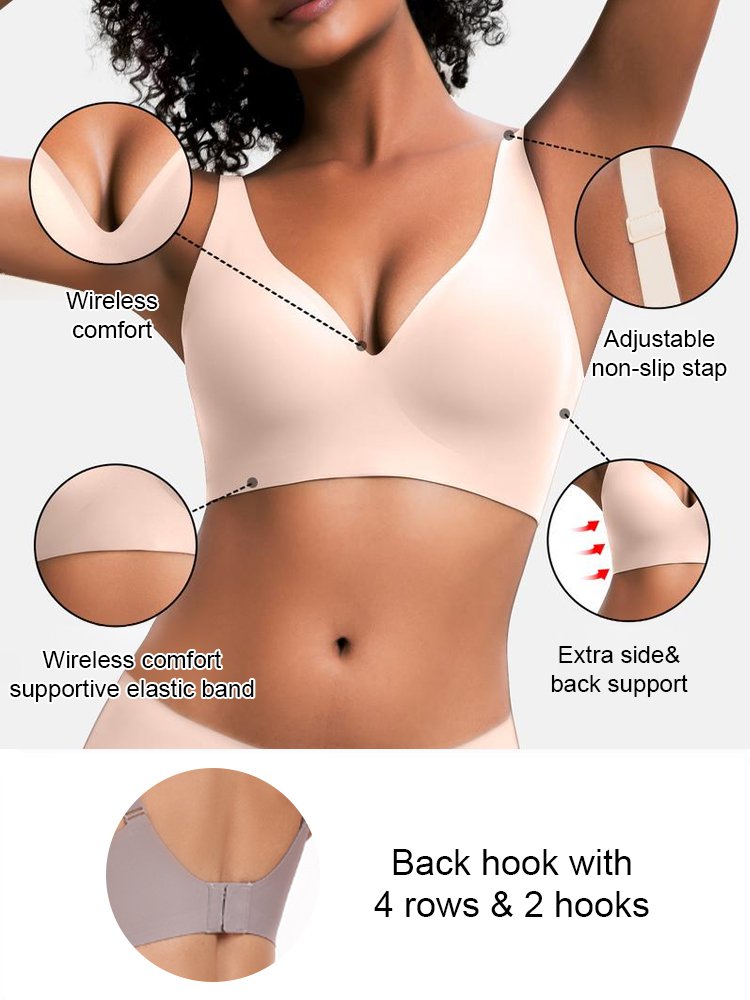 Seamless full cup bra