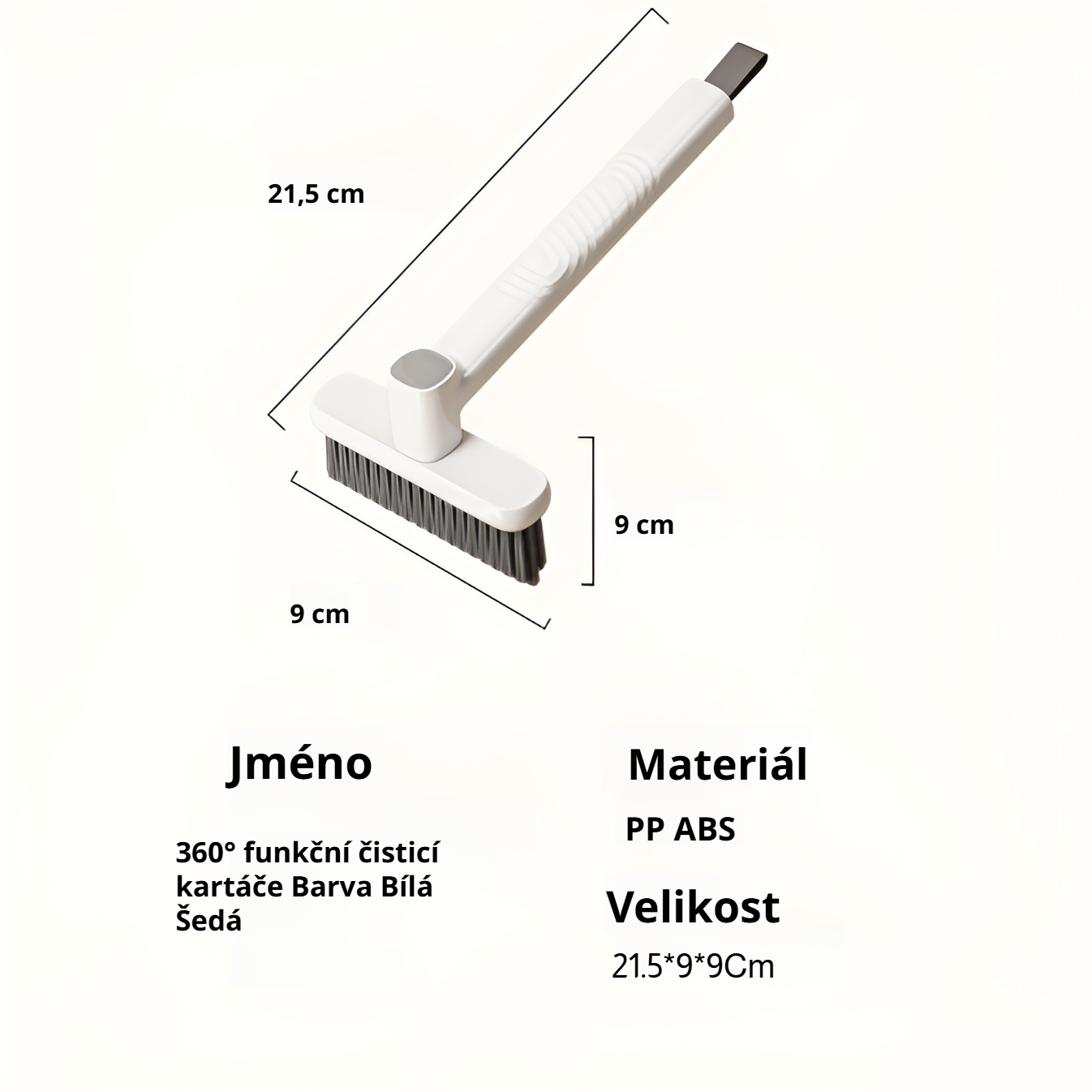 Odolný materiál kartáče na úklid