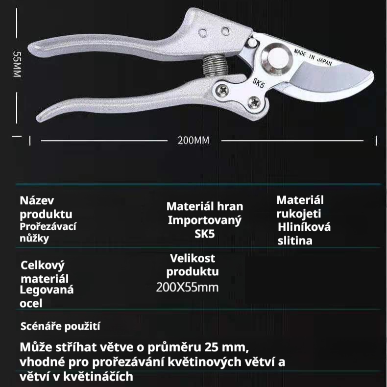 Zahradnické nůžky na stříhání venkovních rostlin
