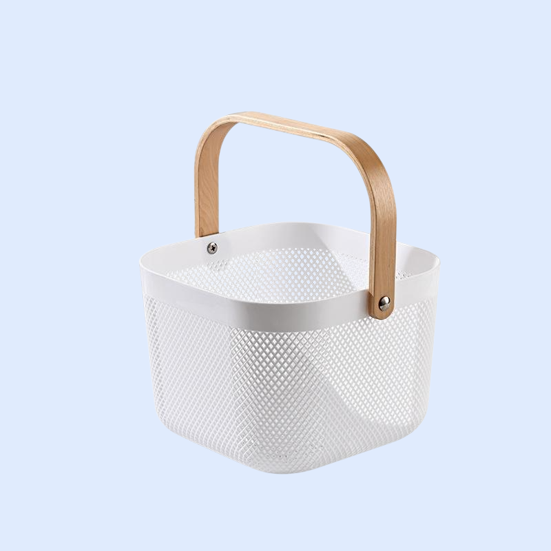 Tragbarer Abtropfkorb für Obst und Gemüse, ideal für Haushalt und Picknick