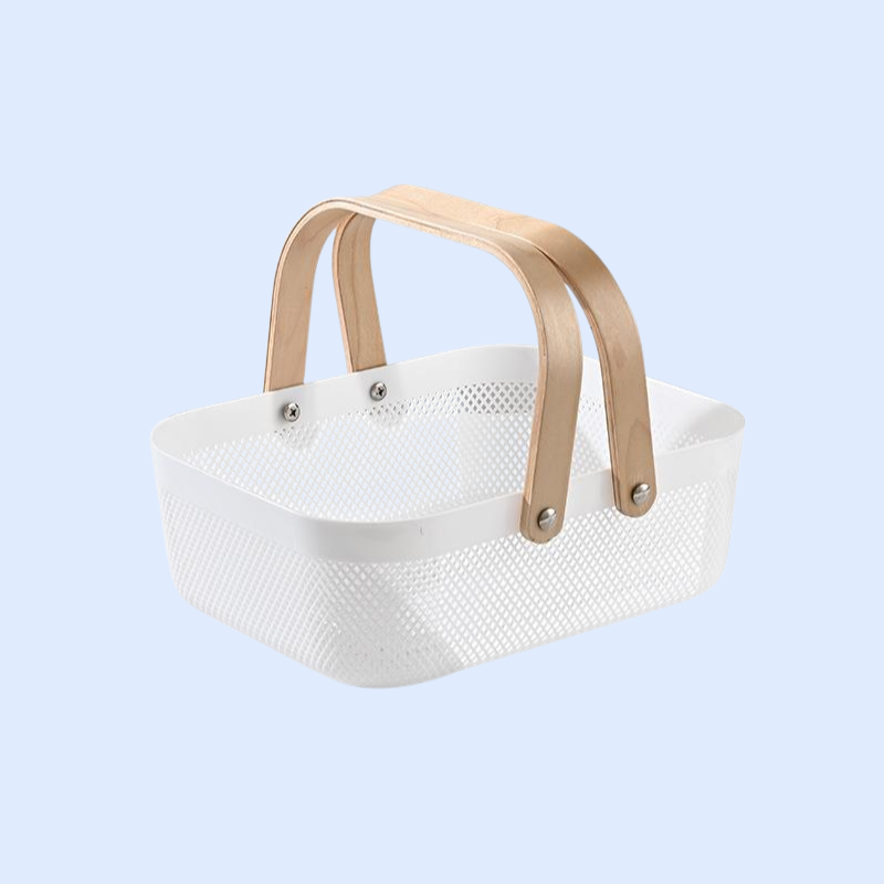 Tragbarer Abtropfkorb für Obst und Gemüse, ideal für Haushalt und Picknick