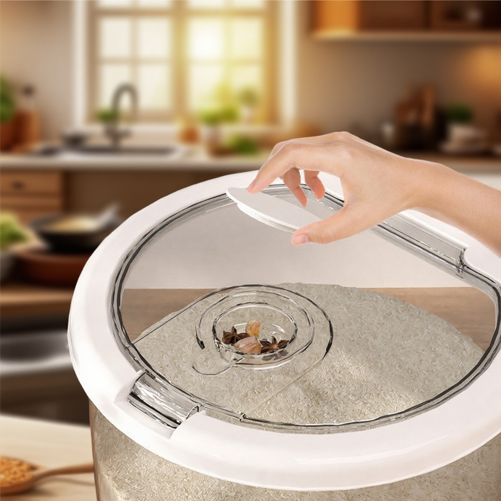 식품용 쌀통 가정용 방충 방습 밀폐 저장탱크 곡물 저장탱크 식품용 저장용기