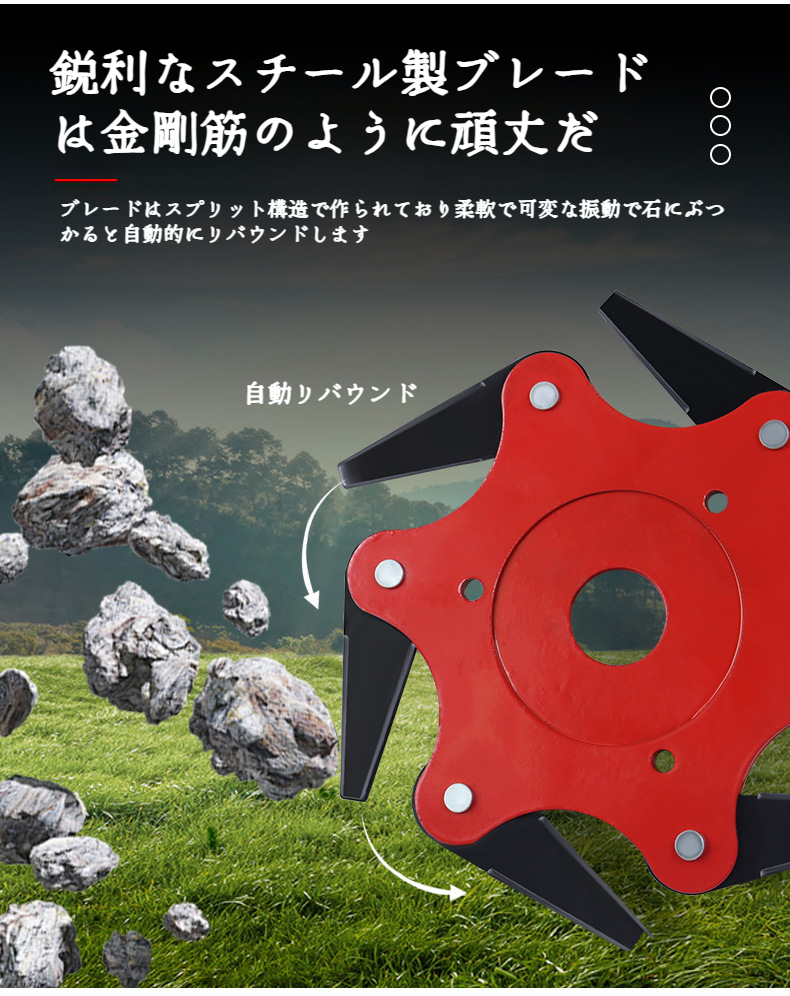 耐久性に優れた5枚刃ブレードの拡大画像