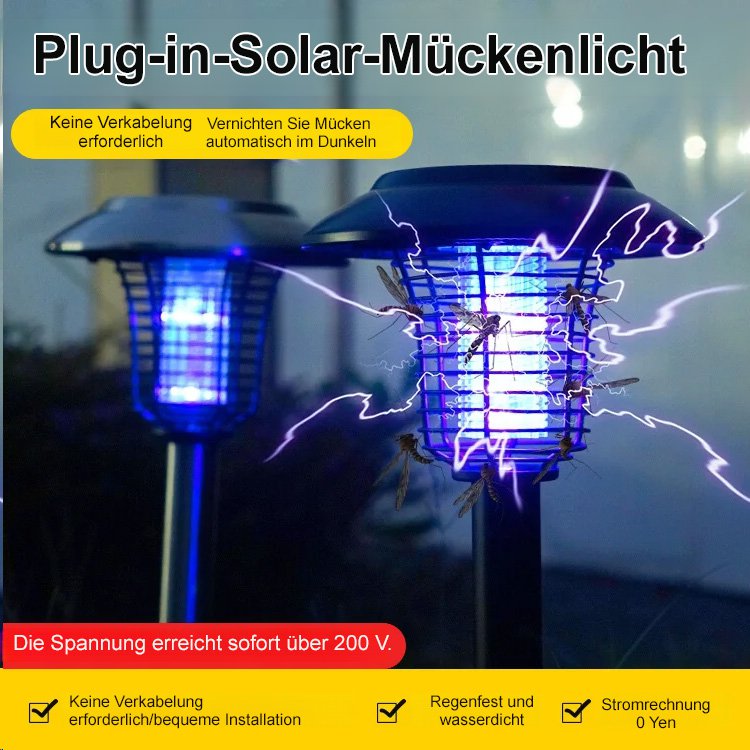 Moskito-Abwehr und Beleuchtung Solar-Gartenleuchte