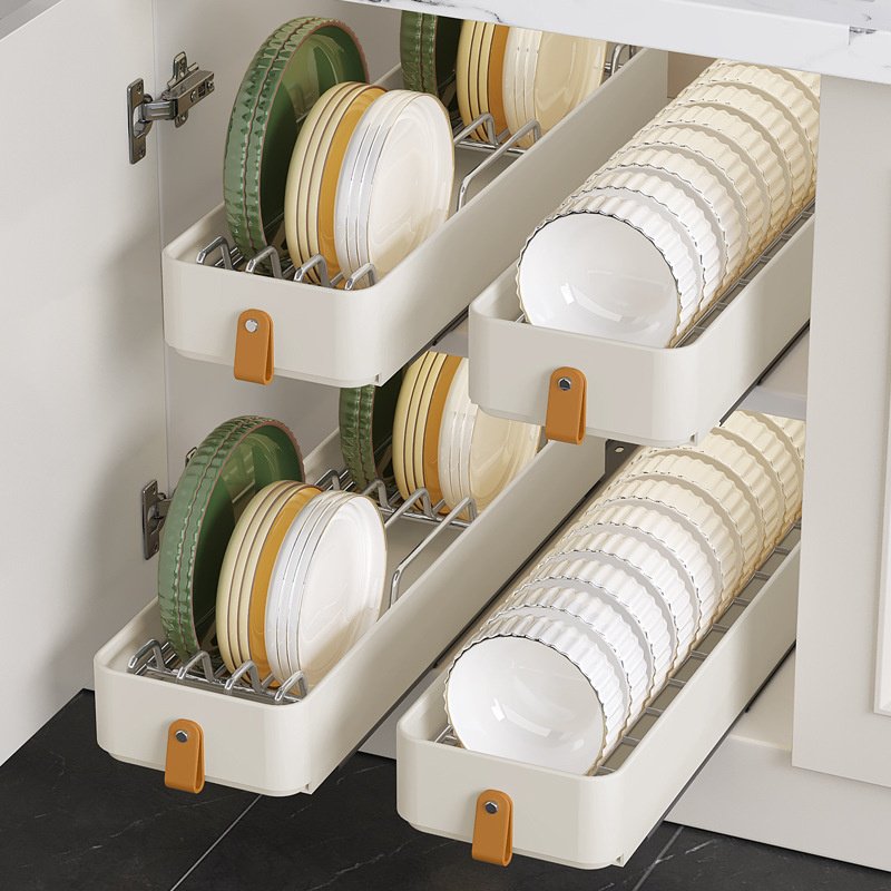 Armario estrecho de cocina, cesta extraíble, estante de almacenamiento para platos, estante para pla